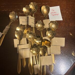 16 small tea spoons ~6” long
